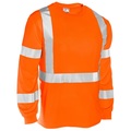 Kishigo L, Orange, Class 3, Long Sleeve Class 3 T-Shirt 9146-L